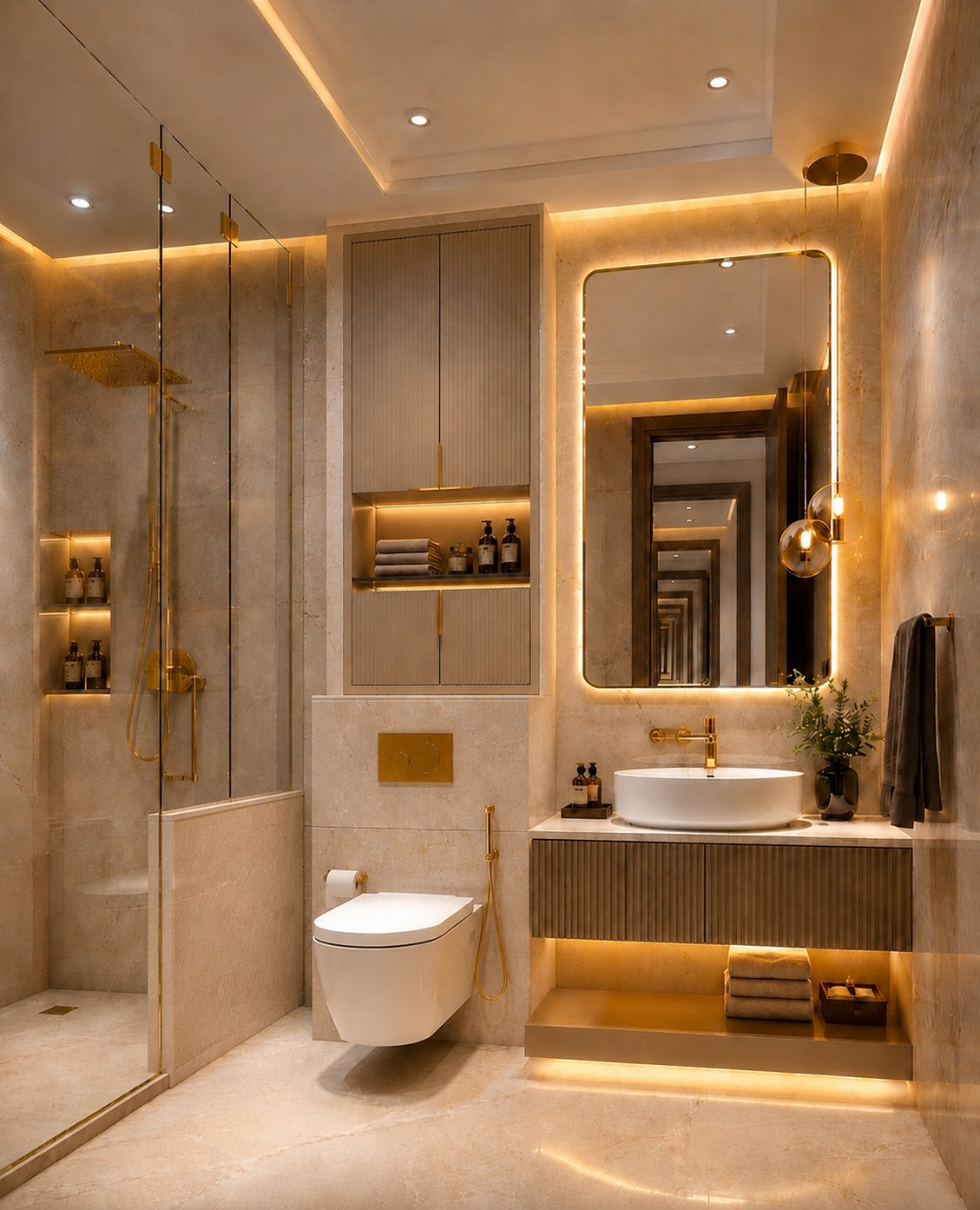 Premium bathroom interior