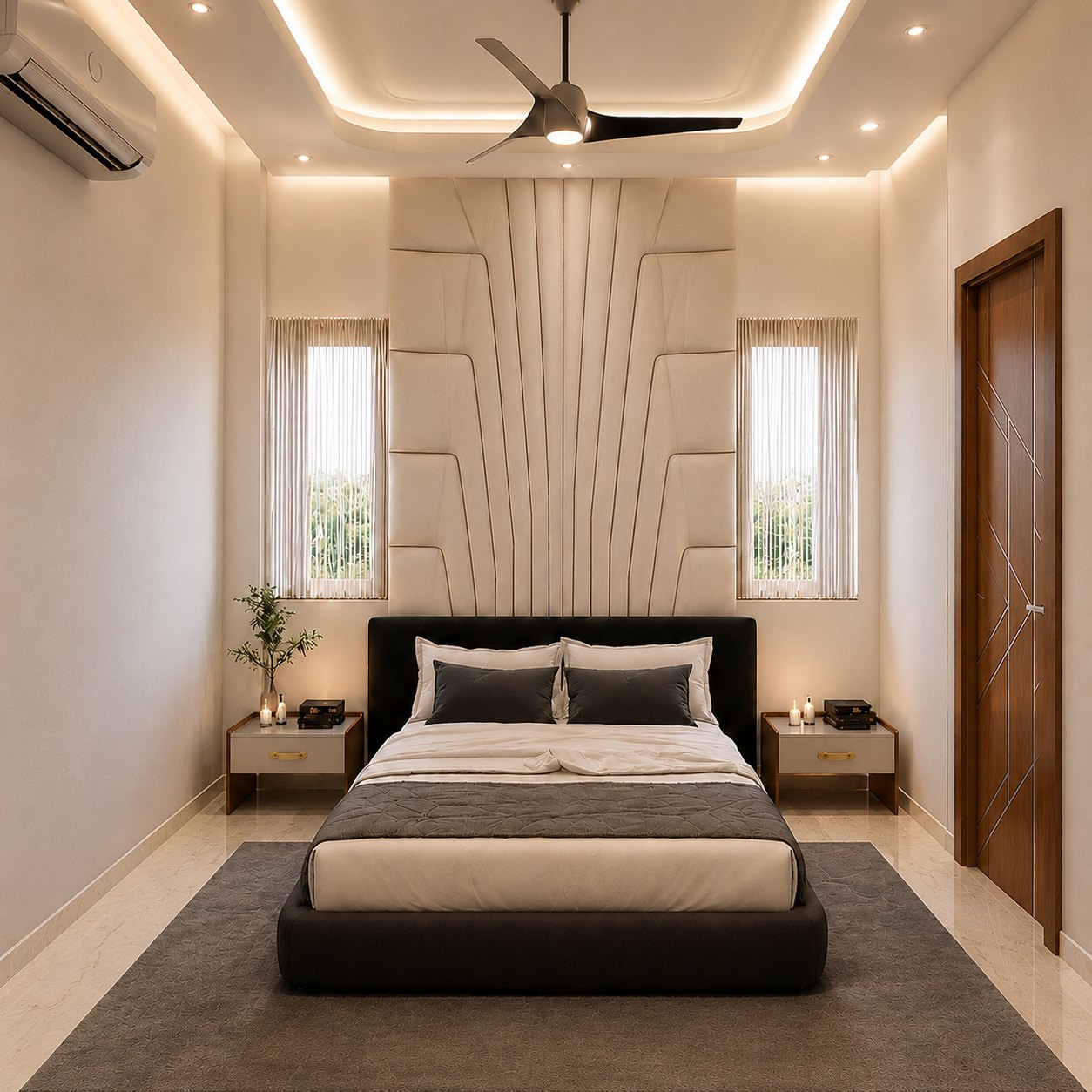 Luxury headboard wall