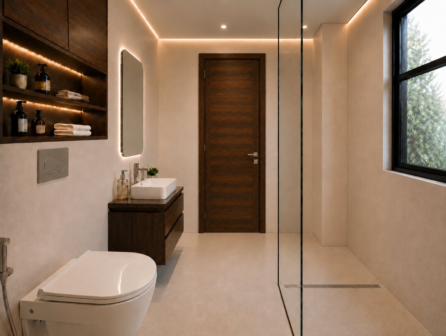 Bathroom vanity view